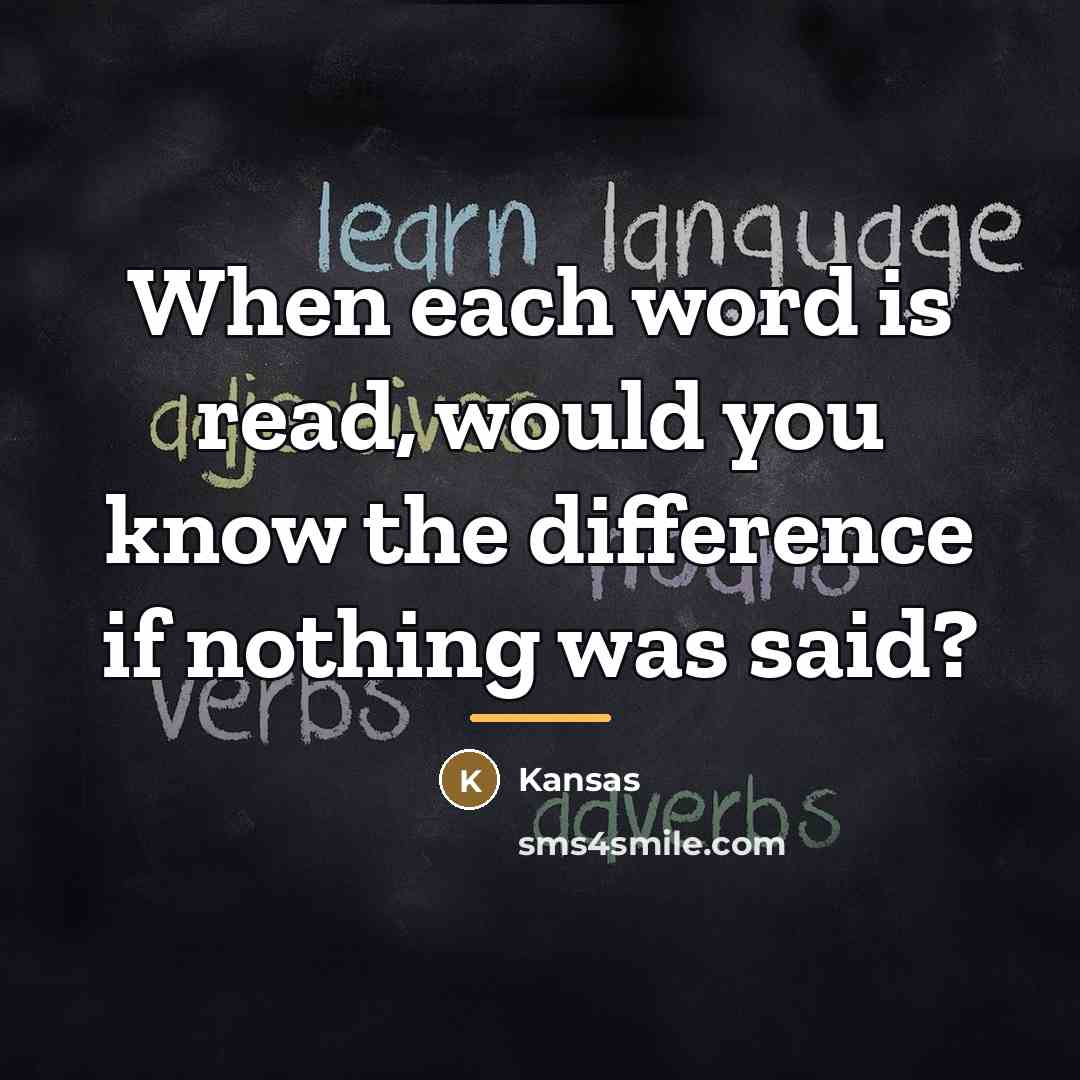 “When each word is read, would you know the difference…” quote by Kansas