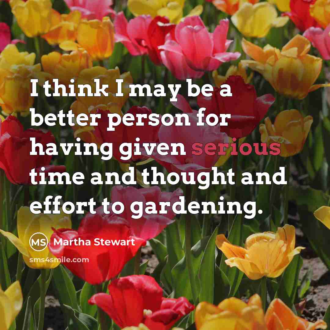 “I think I may be a better person for having…” quote by Martha Stewart