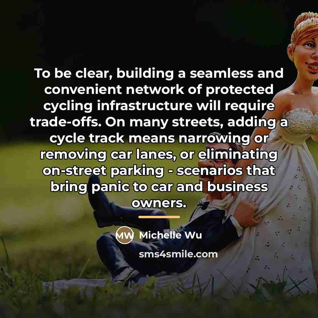 “To be clear, building a seamless and convenient network of…” quote by Michelle Wu