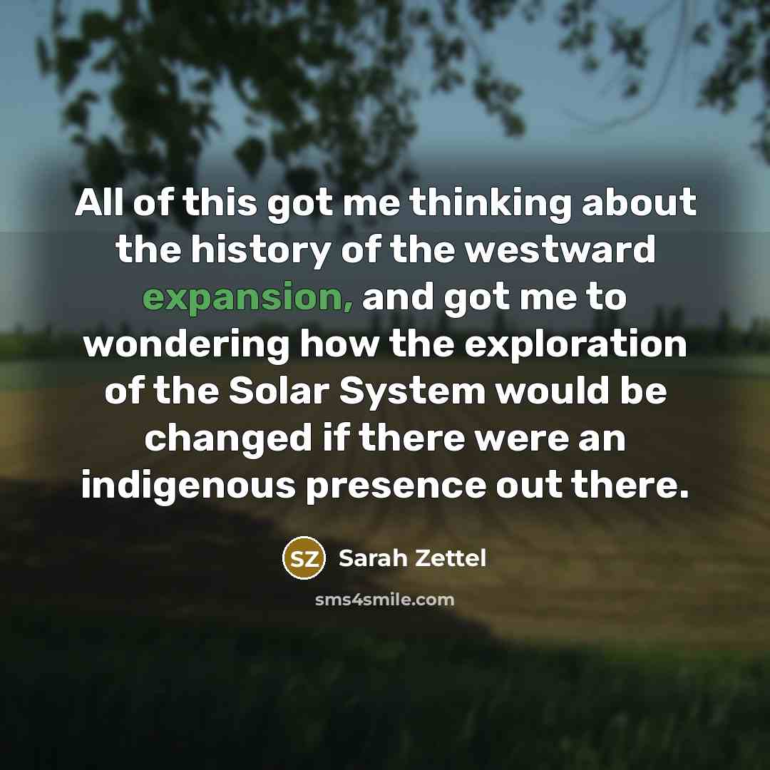 “All of this got me thinking about the history of…” quote by Sarah Zettel