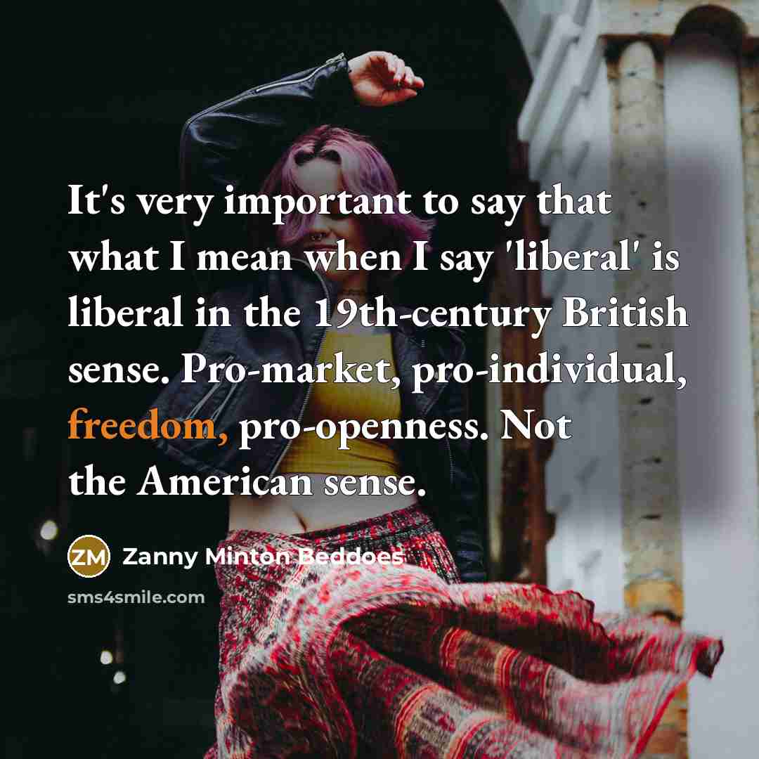 “It's very important to say that what I mean when…” quote by Zanny Minton Beddoes
