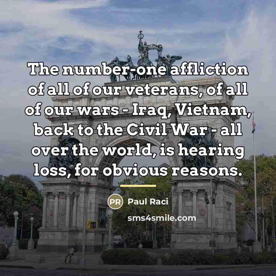 “The number-one affliction of all of our veterans, of all…” quote by Paul Raci