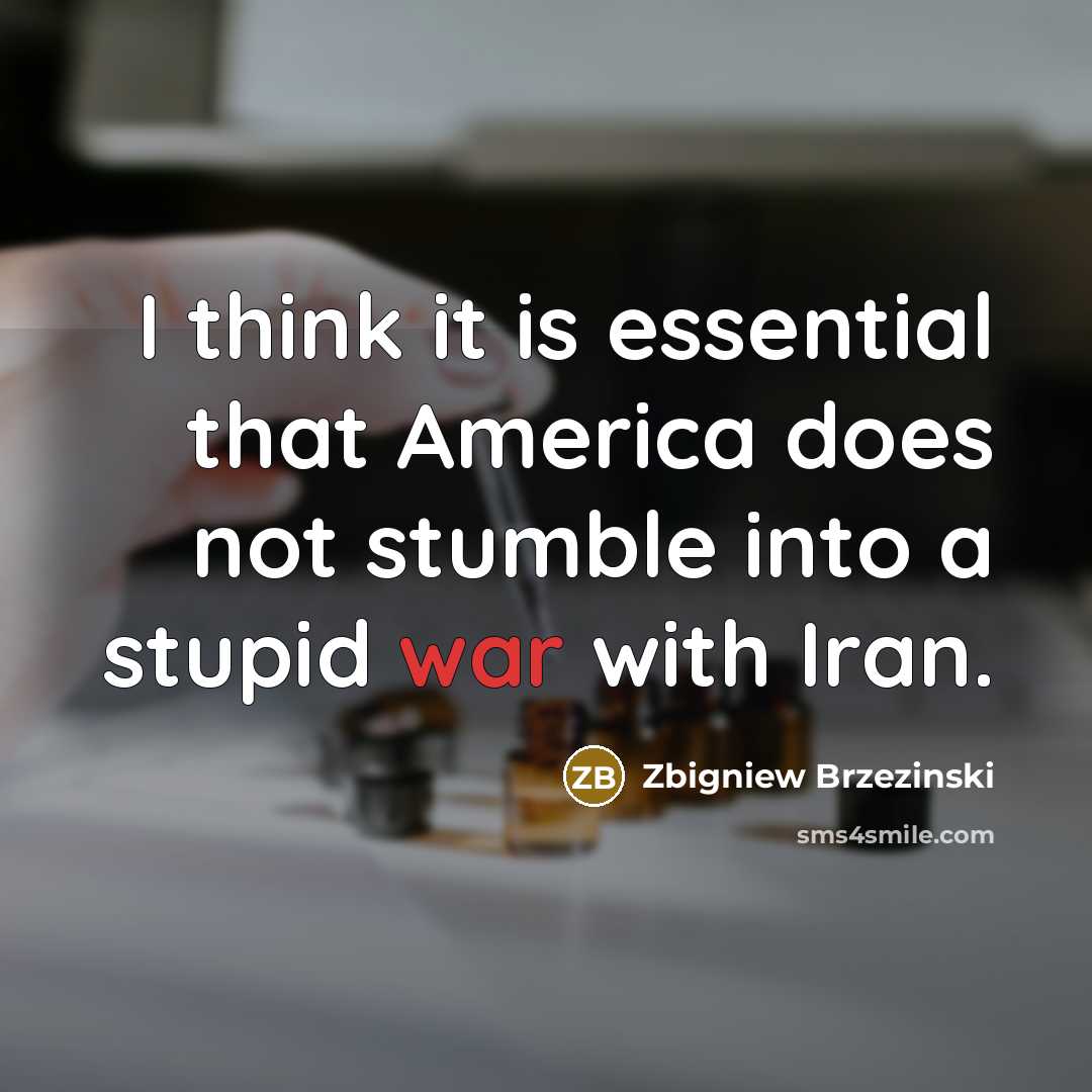 “I think it is essential that America does not stumble…” quote by Zbigniew Brzezinski