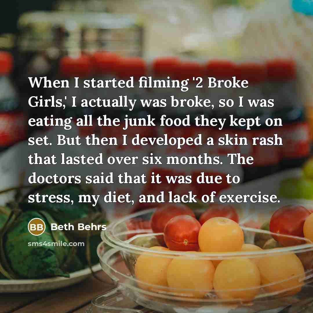 “When I started filming '2 Broke Girls,' I actually was…” quote by Beth Behrs