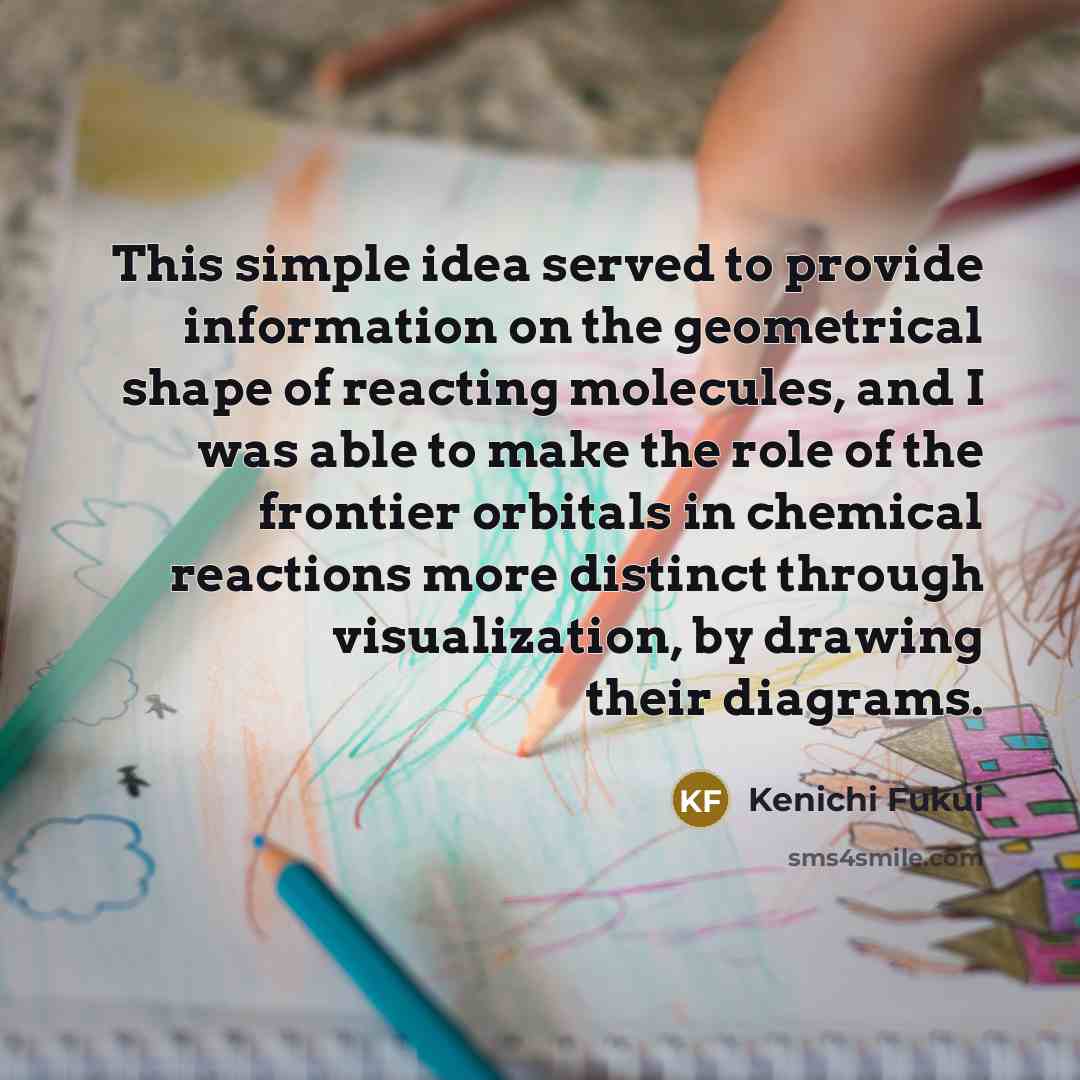 “This simple idea served to provide information on the geometrical…” quote by Kenichi Fukui