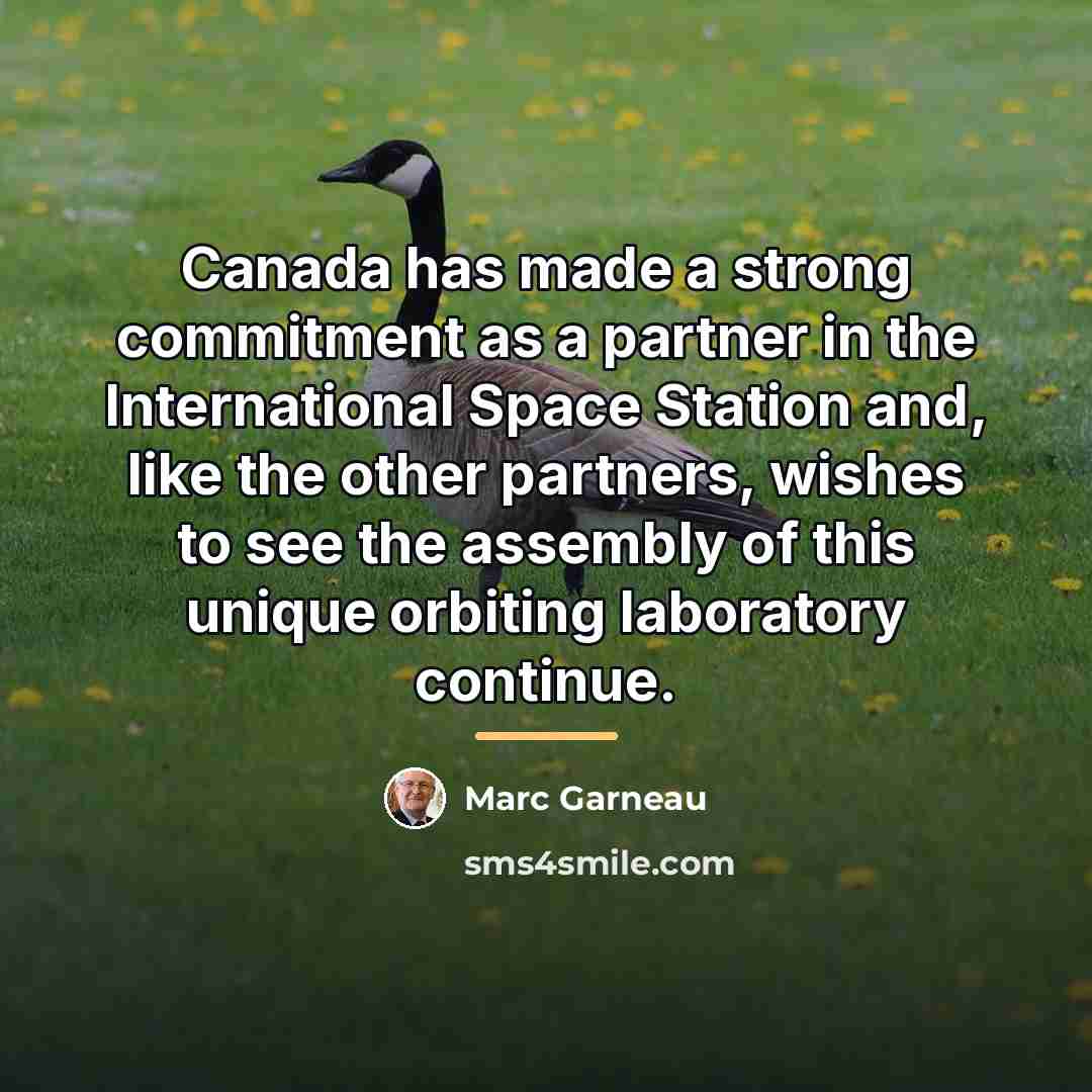 “Canada has made a strong commitment as a partner in…” quote by Marc Garneau