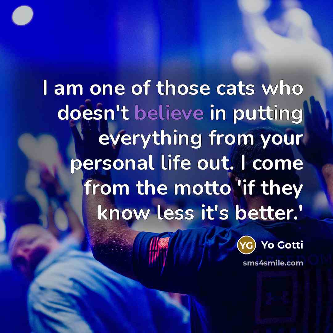 “I am one of those cats who doesn't believe in…” quote by Yo Gotti