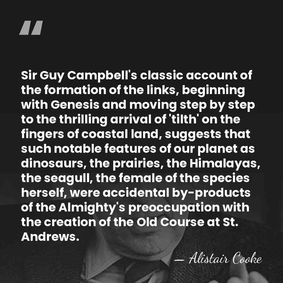 Sir Guy Campbell's classic account of the formation of the links, beginning&hellip; - Alistair Cooke