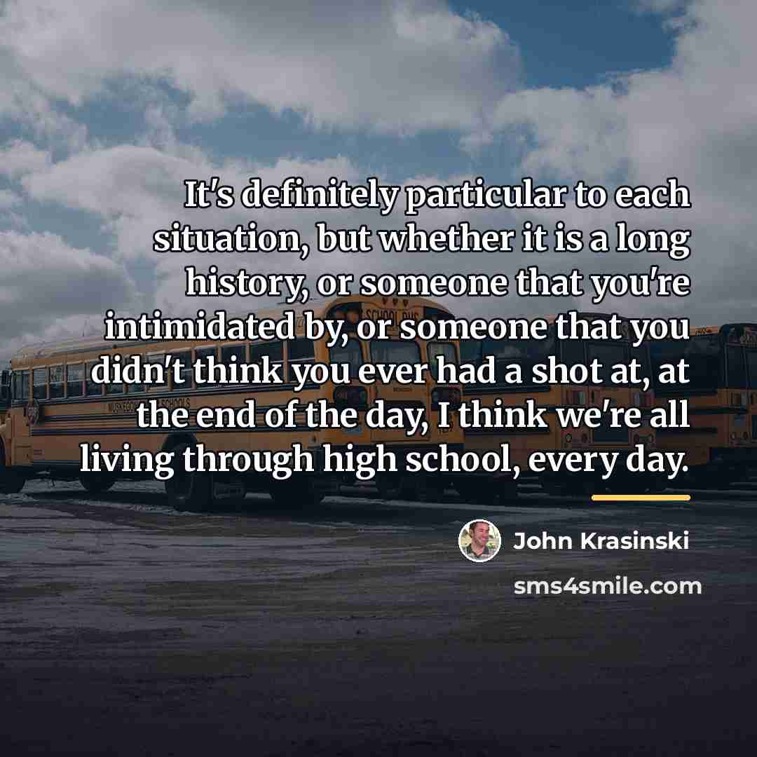 “It's definitely particular to each situation, but whether it is…” quote by John Krasinski