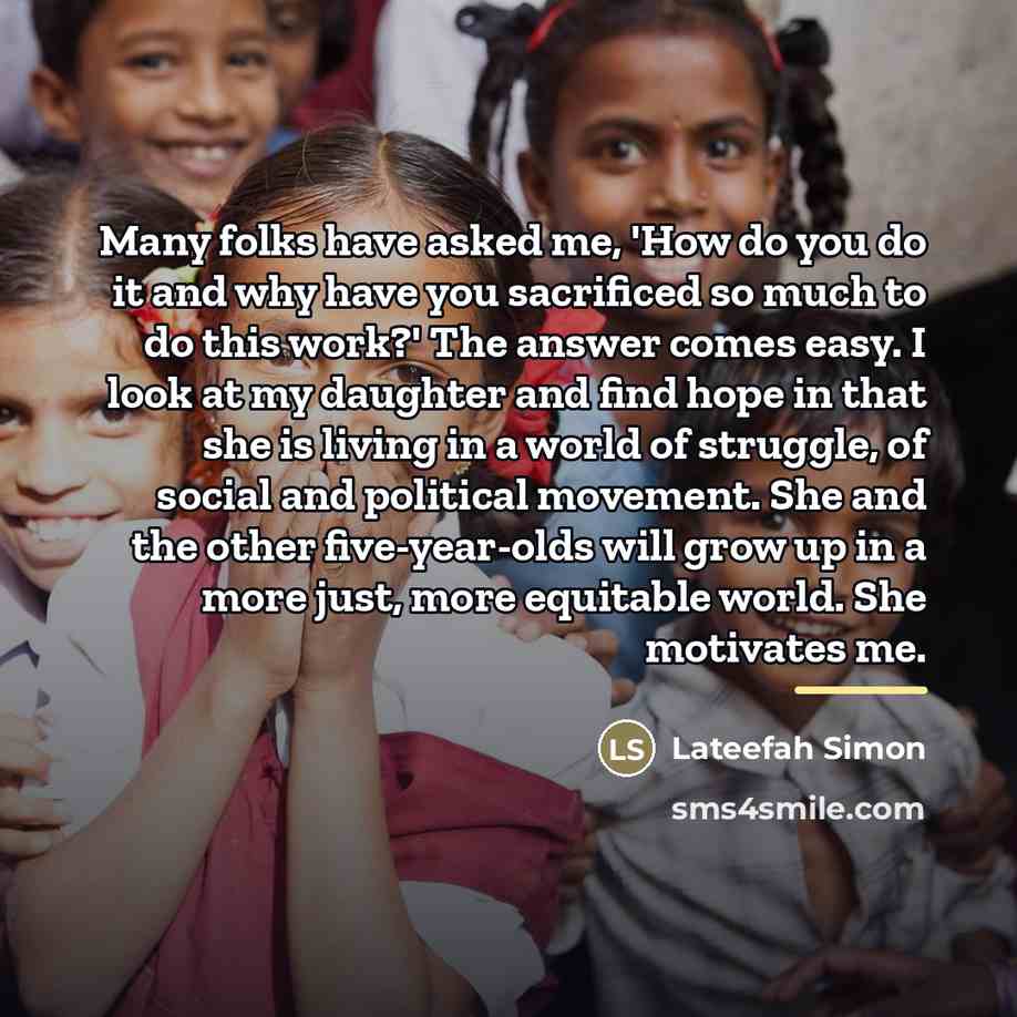 “Many folks have asked me, 'How do you do it…” quote by Lateefah Simon