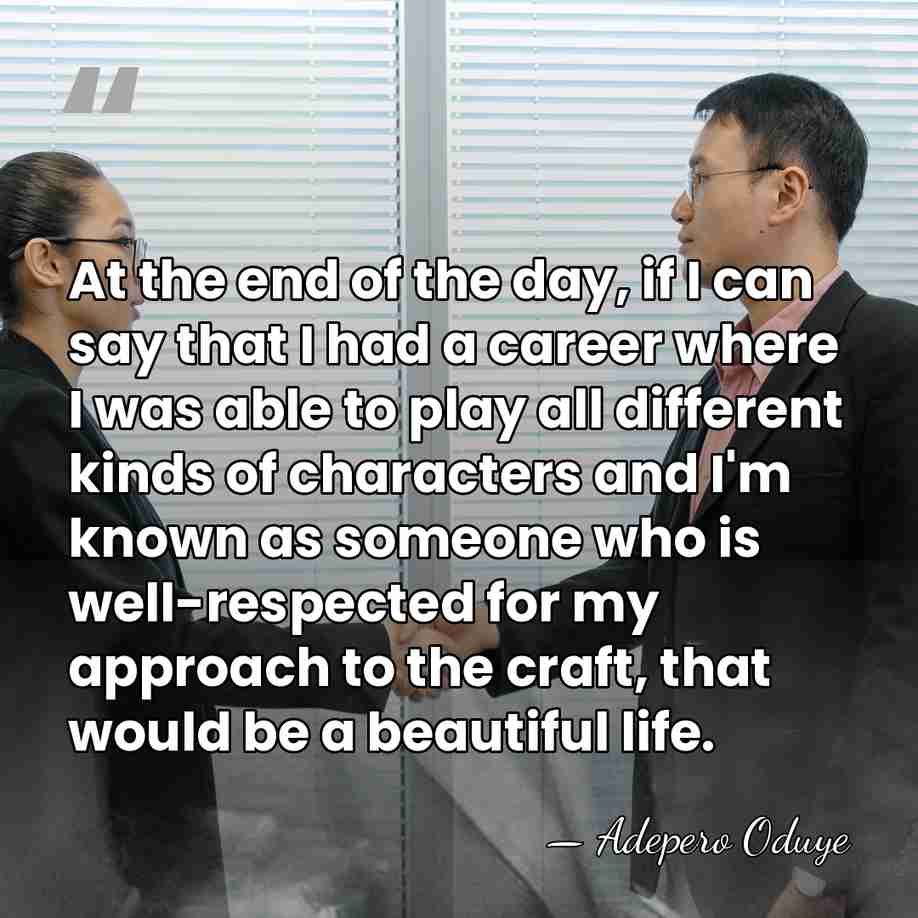 At the end of the day, if I can say that I&hellip; - Adepero Oduye