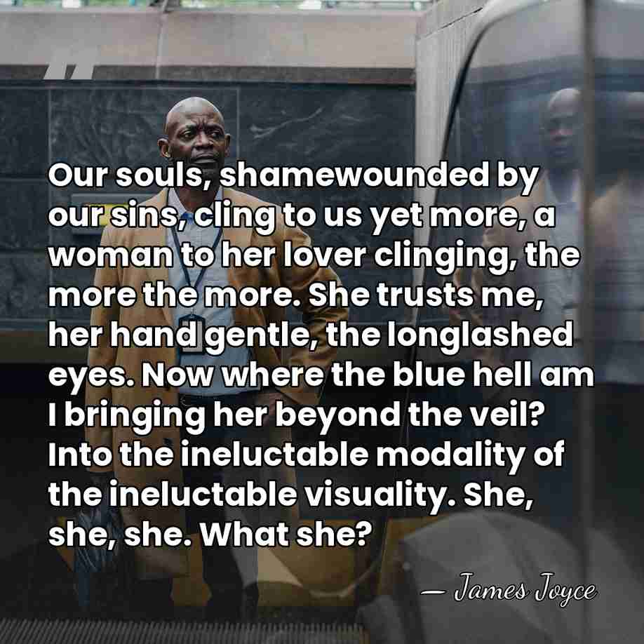 Our souls, shamewounded by our sins, cling to us yet more, a&hellip; - James Joyce