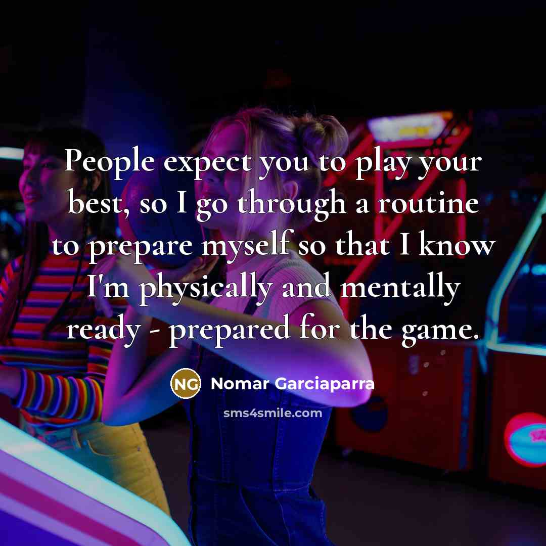 “People expect you to play your best, so I go…” quote by Nomar Garciaparra