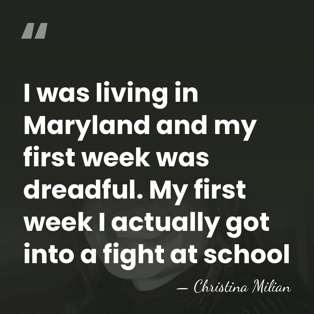 I was living in Maryland and my first week was dreadful. My&hellip; - Christina Milian