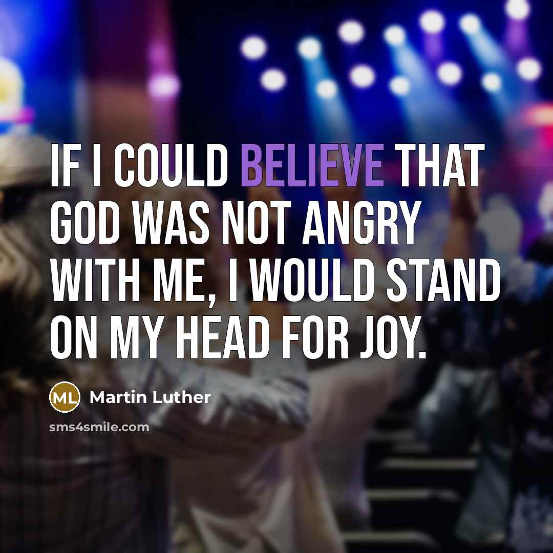 “If I could believe that God was not angry with…” quote by Martin Luther