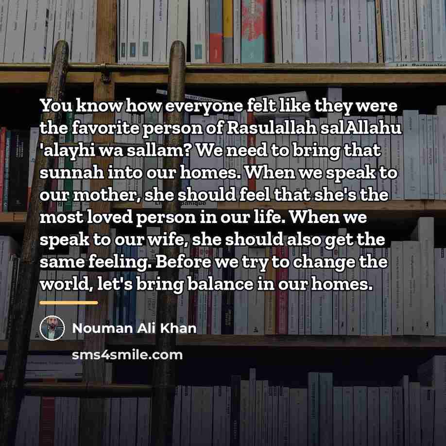 “You know how everyone felt like they were the favorite…” quote by Nouman Ali Khan