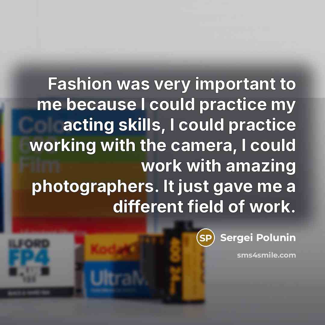 “Fashion was very important to me because I could practice…” quote by Sergei Polunin