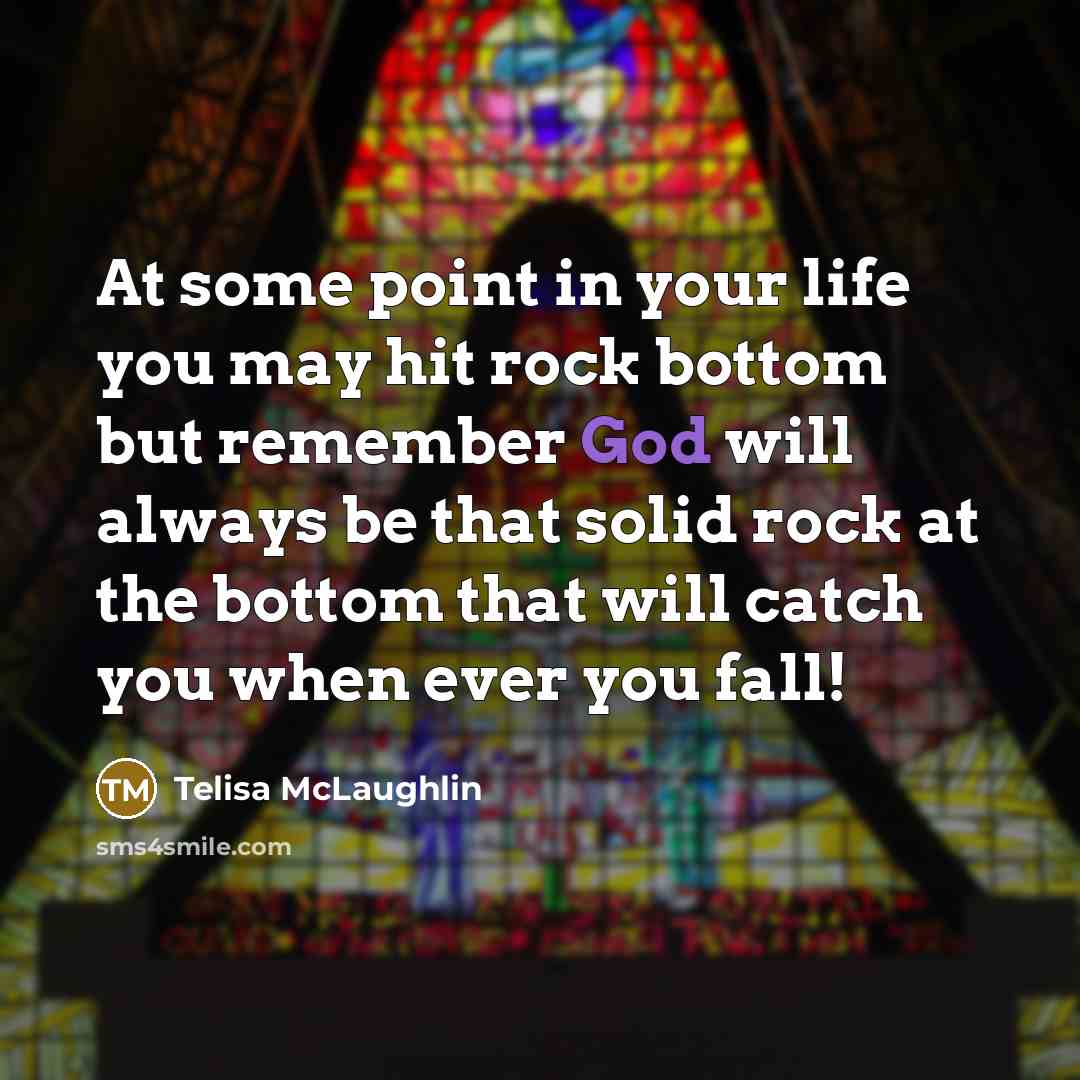 “At some point in your life you may hit rock…” quote by Telisa McLaughlin