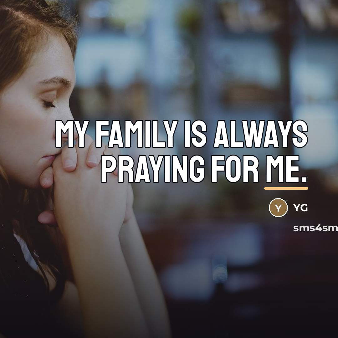 “My family is always praying for me.…” quote by YG