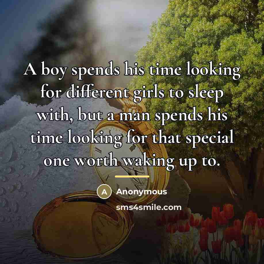 “A boy spends his time looking for different girls to…” quote by Anonymous