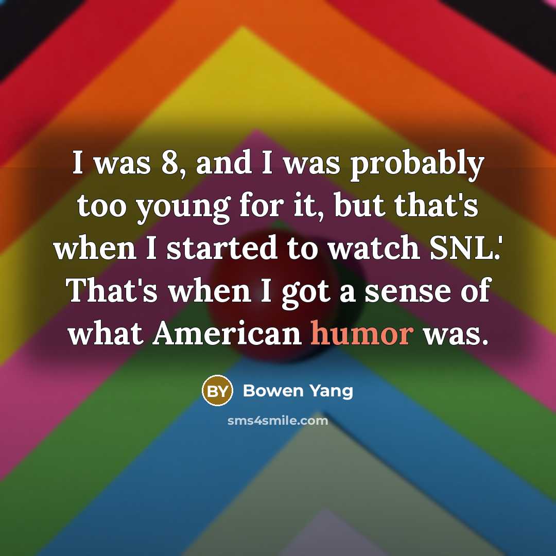 “I was 8, and I was probably too young for…” quote by Bowen Yang