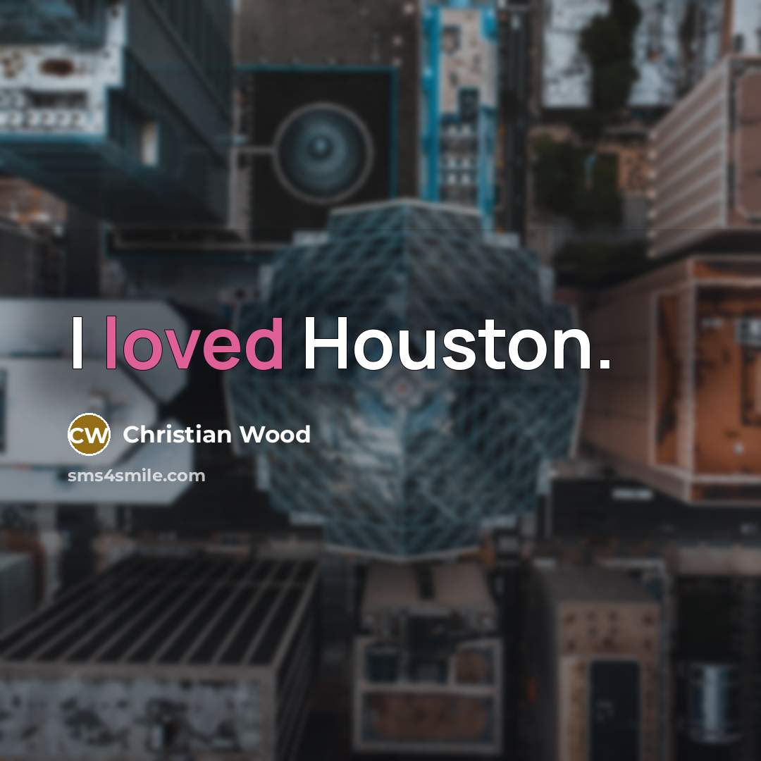 “I loved Houston.…” quote by Christian Wood