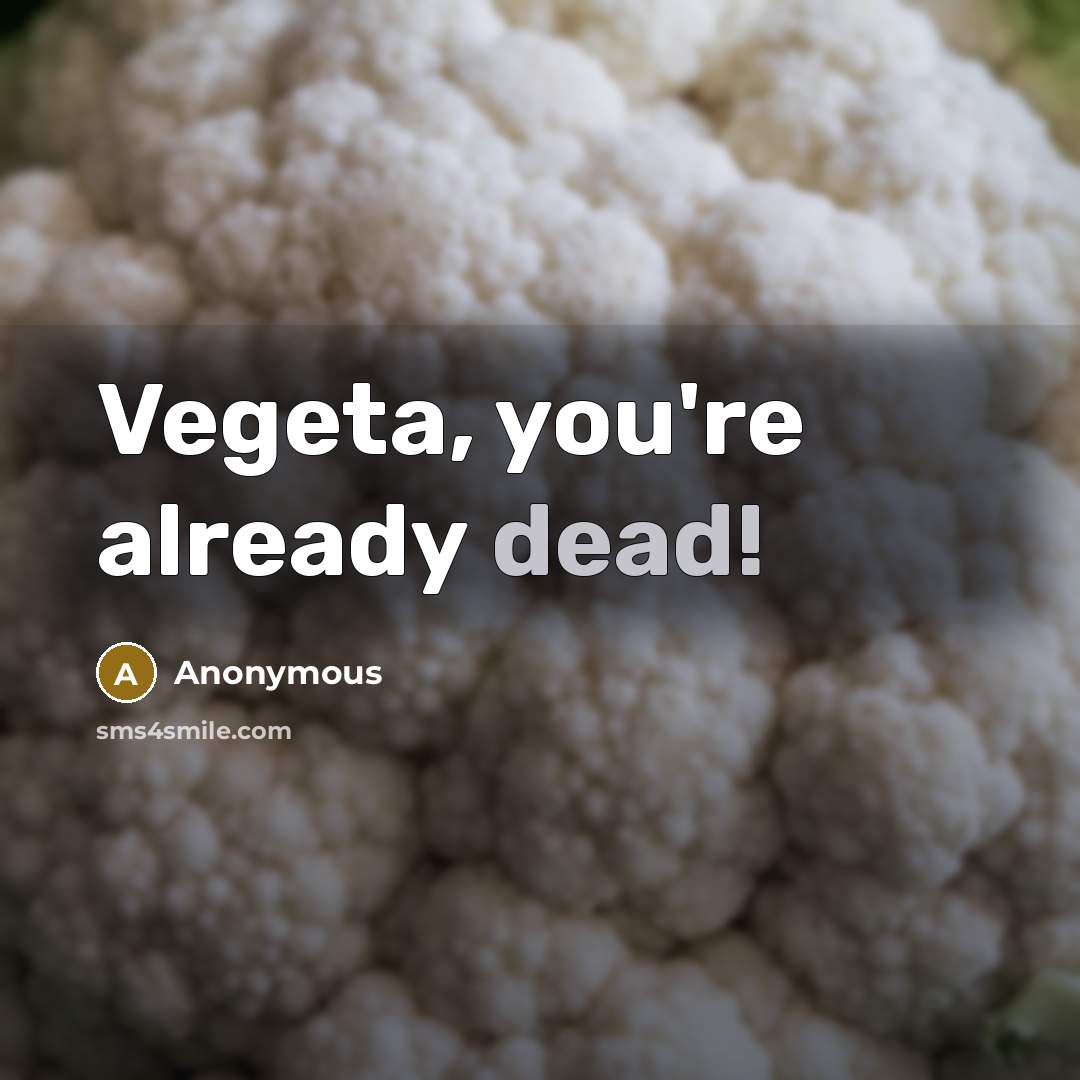 “Vegeta, you're already dead!” quote by Anonymous