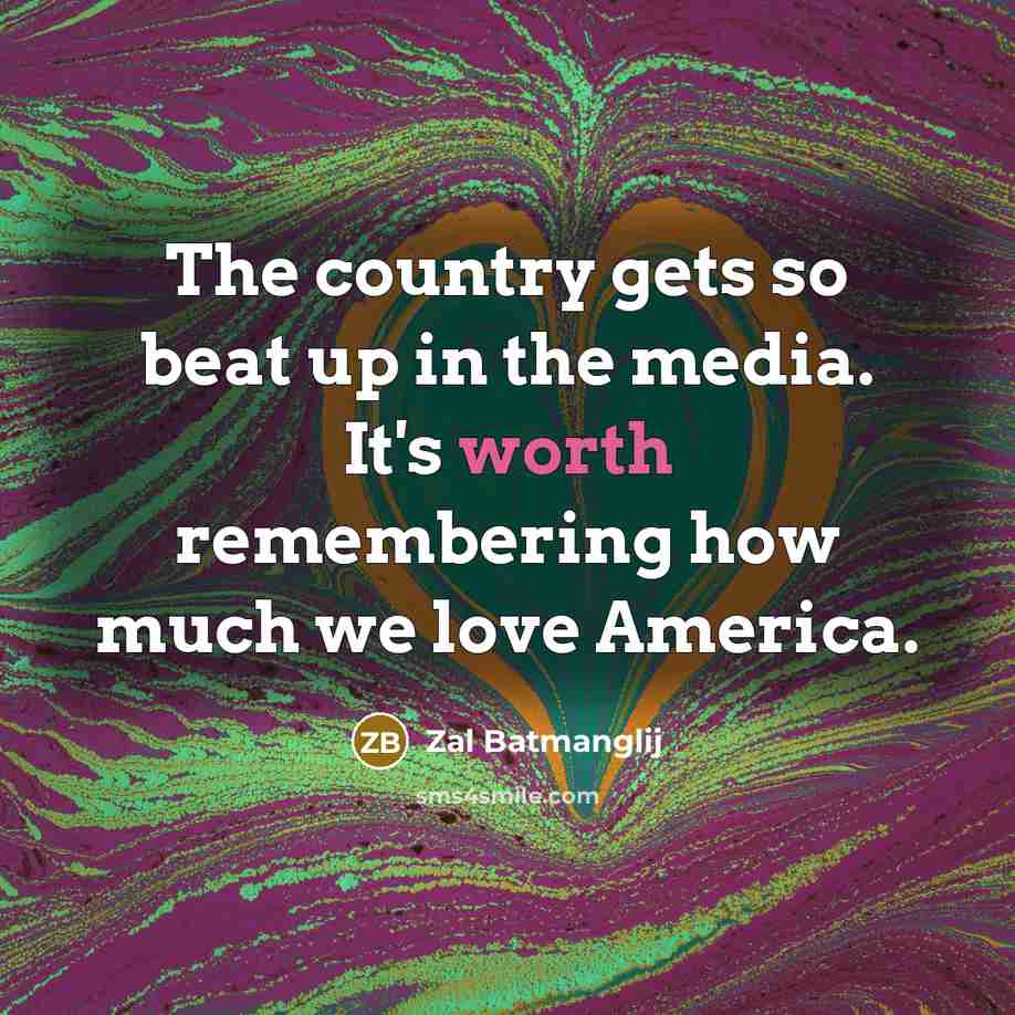 “The country gets so beat up in the media. It's…” quote by Zal Batmanglij