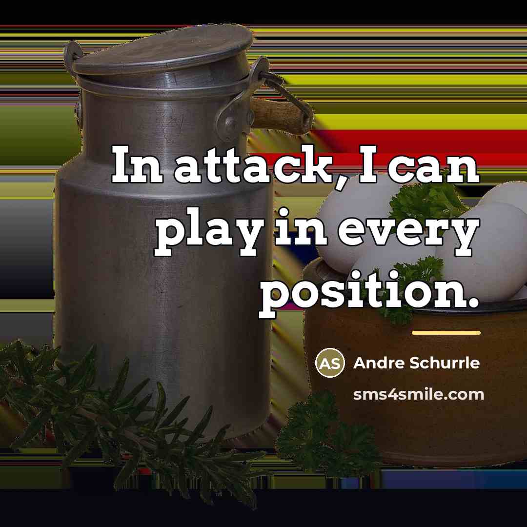 “In attack, I can play in every position.…” quote by Andre Schurrle