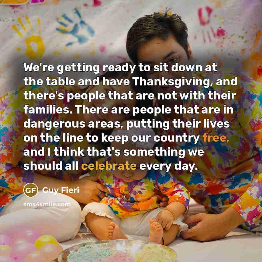 “We're getting ready to sit down at the table and…” quote by Guy Fieri