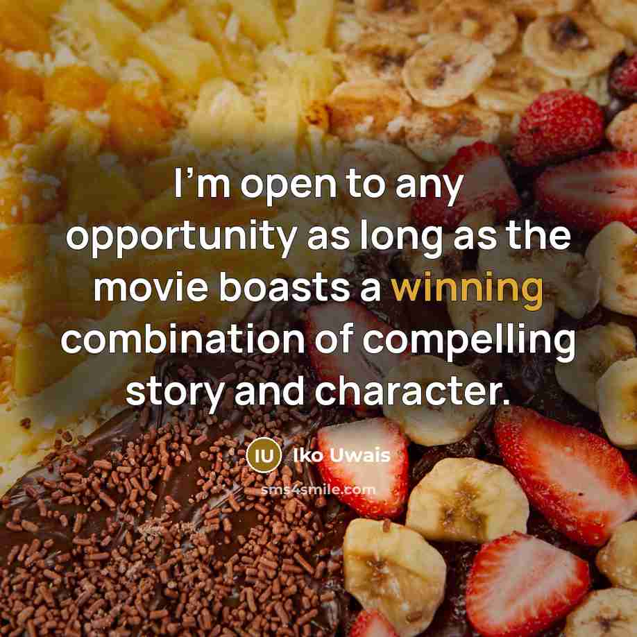 “I'm open to any opportunity as long as the movie…” quote by Iko Uwais