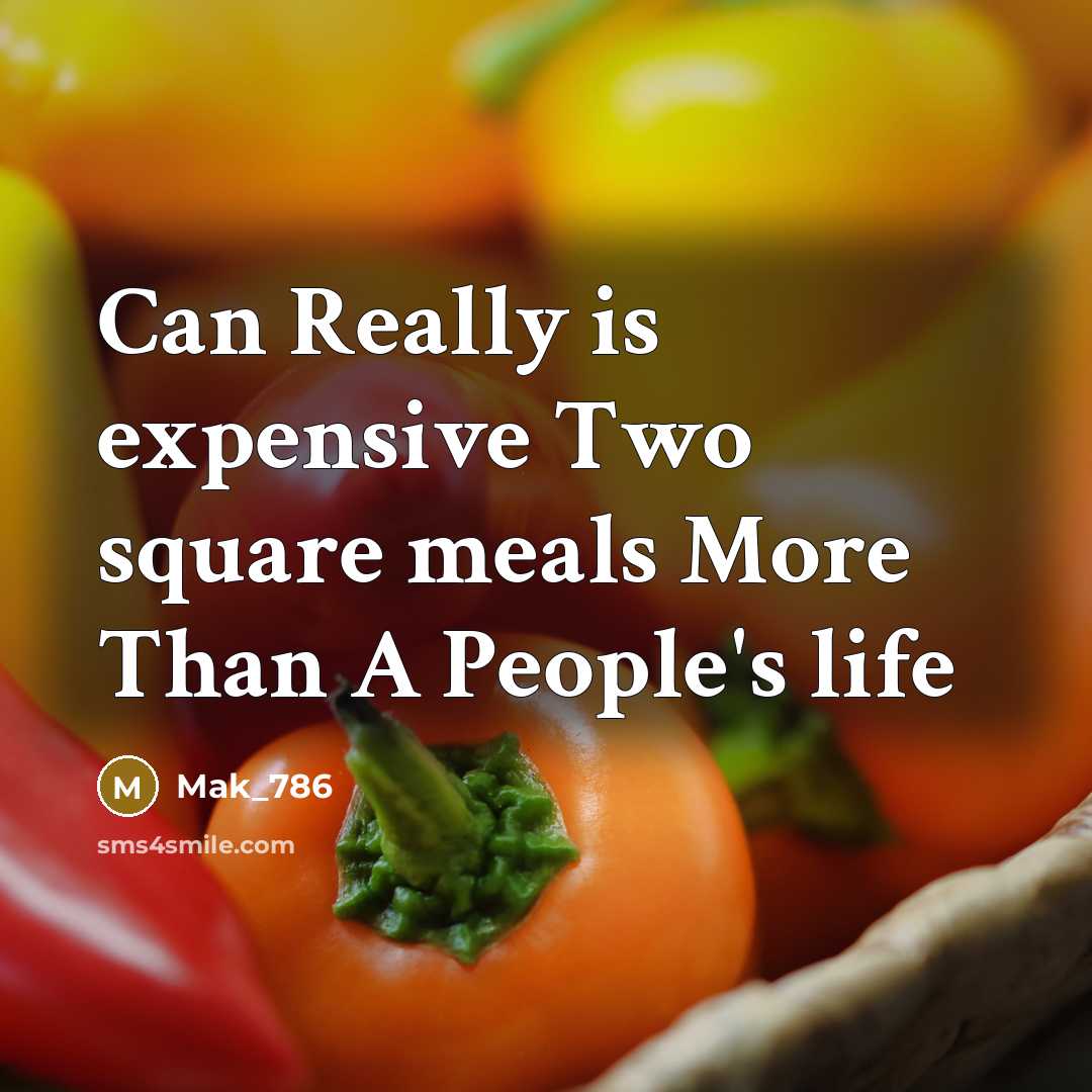 “Can Really is expensive Two square meals More Than A…” quote by Mak_786