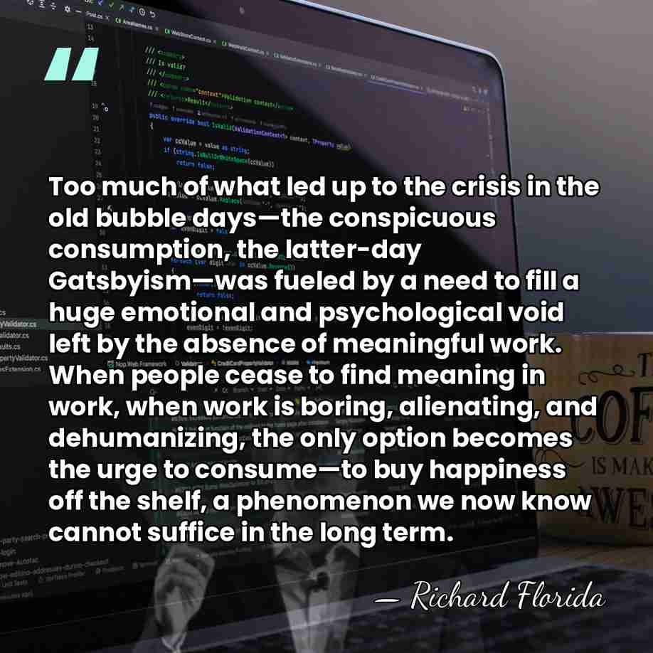 Too much of what led up to the crisis in the old&hellip; - Richard Florida