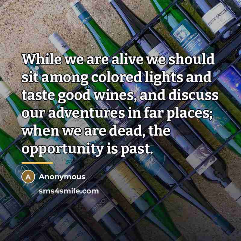 “While we are alive we should sit among colored lights…” quote by Anonymous