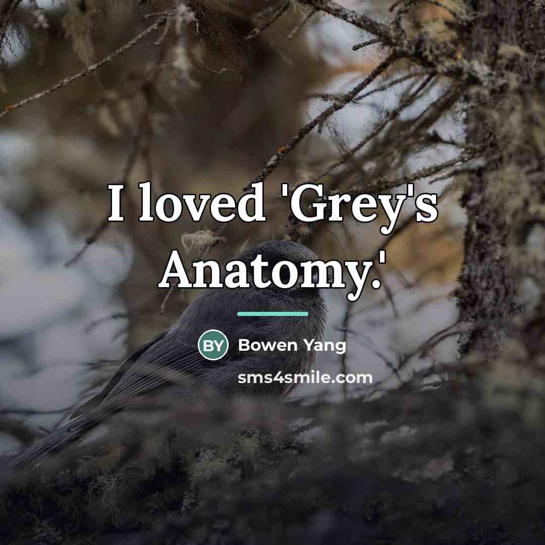 “I loved 'Grey's Anatomy.'…” quote by Bowen Yang