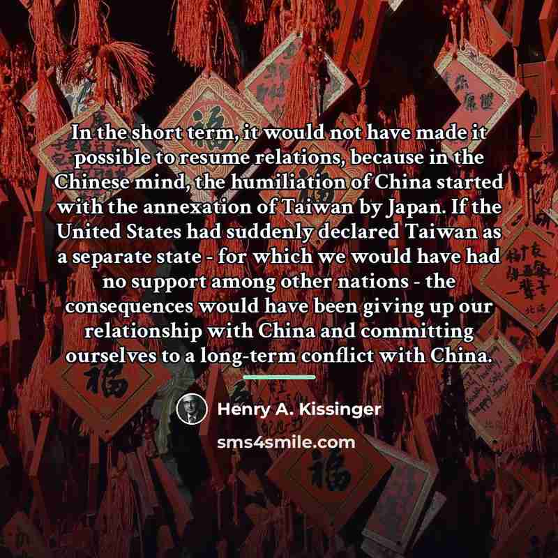 “In the short term, it would not have made it…” quote by Henry A. Kissinger