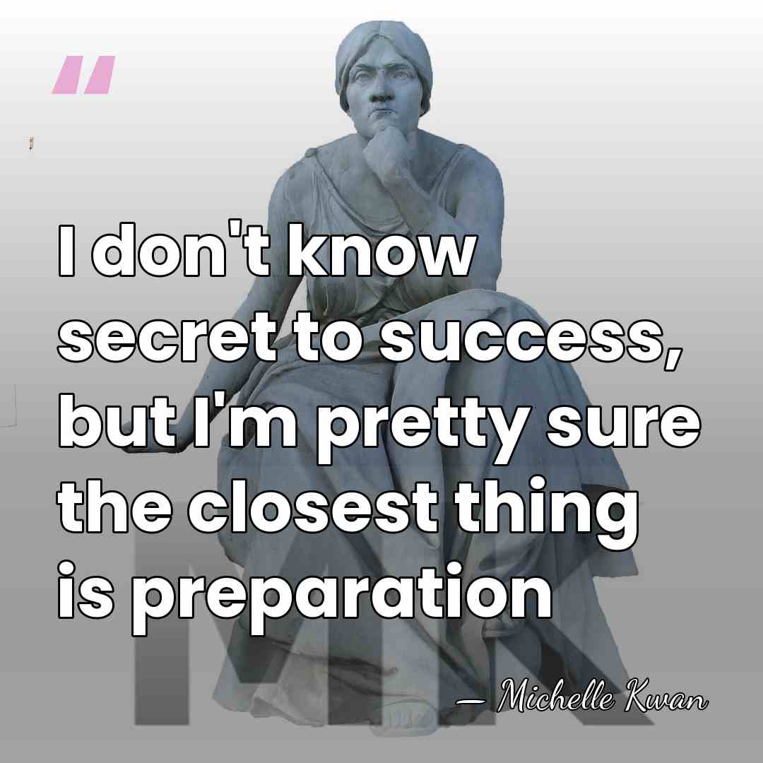 I don't know secret to success, but I'm pretty sure the closest&hellip; - Michelle Kwan