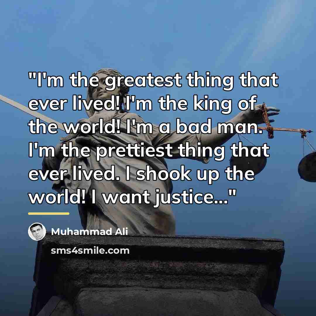 “"I'm the greatest thing that ever lived! I'm the king…” quote by Muhammad Ali