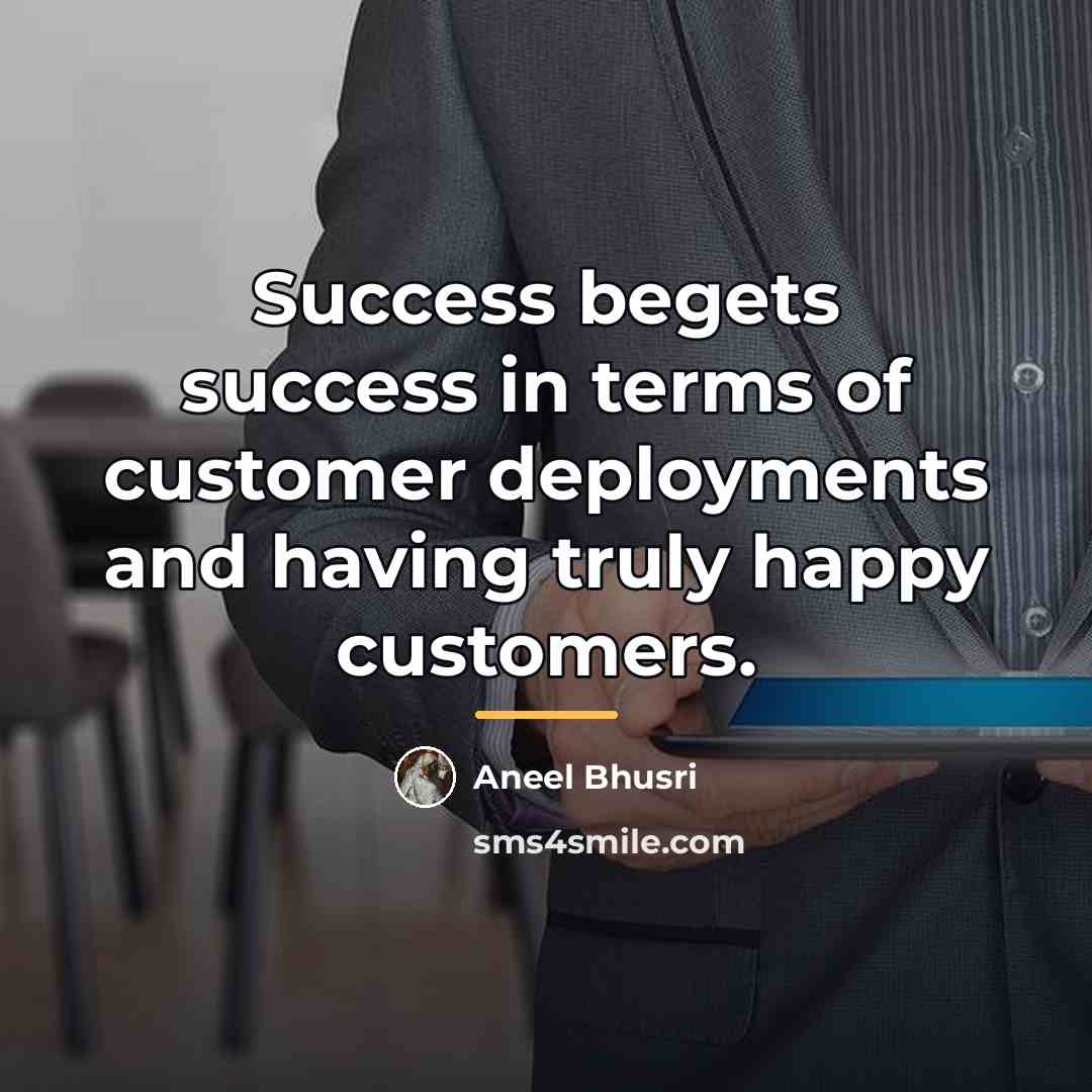 “Success begets success in terms of customer deployments and having…” quote by Aneel Bhusri