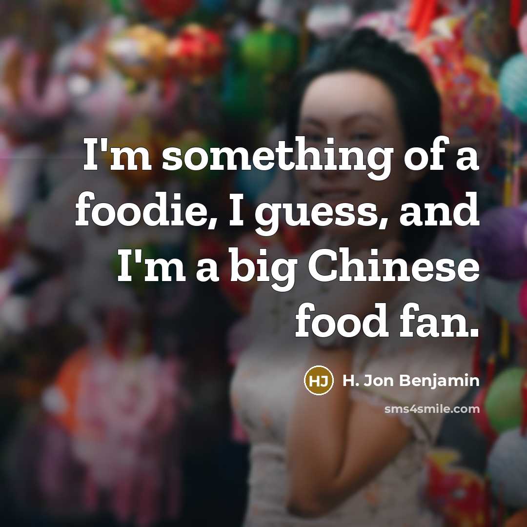 “I'm something of a foodie, I guess, and I'm a…” quote by H. Jon Benjamin