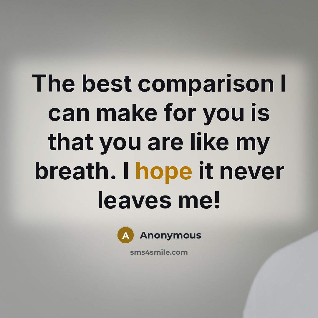 “The best comparison I can make for you is that…” quote by Anonymous