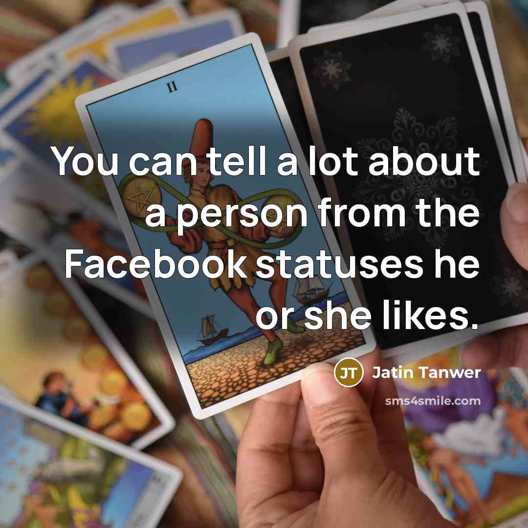 “You can tell a lot about a person from the…” quote by Jatin Tanwer