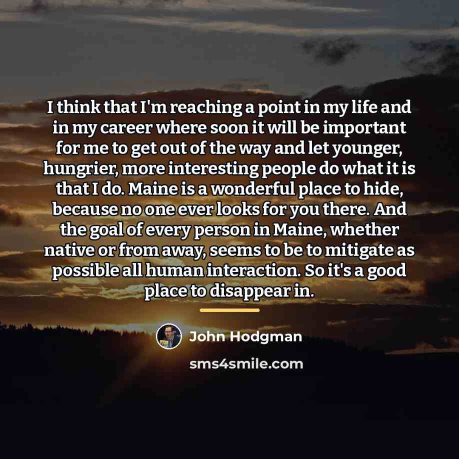 “I think that I'm reaching a point in my life…” quote by John Hodgman