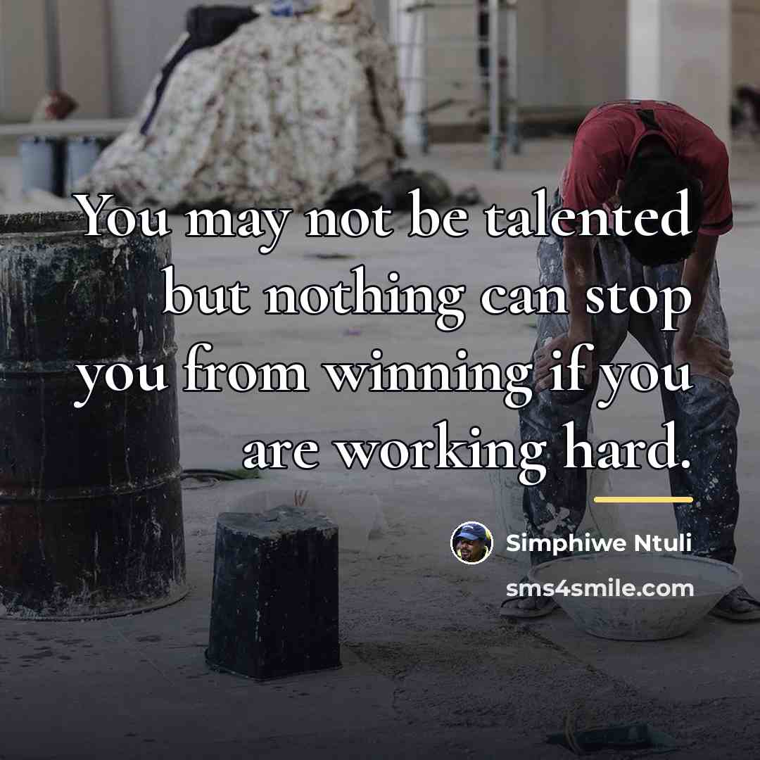 “You may not be talented but nothing can stop you…” quote by Simphiwe Ntuli