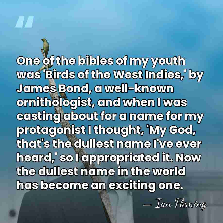 One of the bibles of my youth was 'Birds of the West&hellip; - Ian Fleming