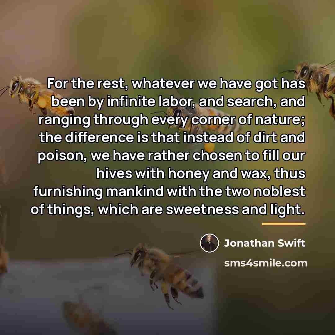 “For the rest, whatever we have got has been by…” quote by Jonathan Swift