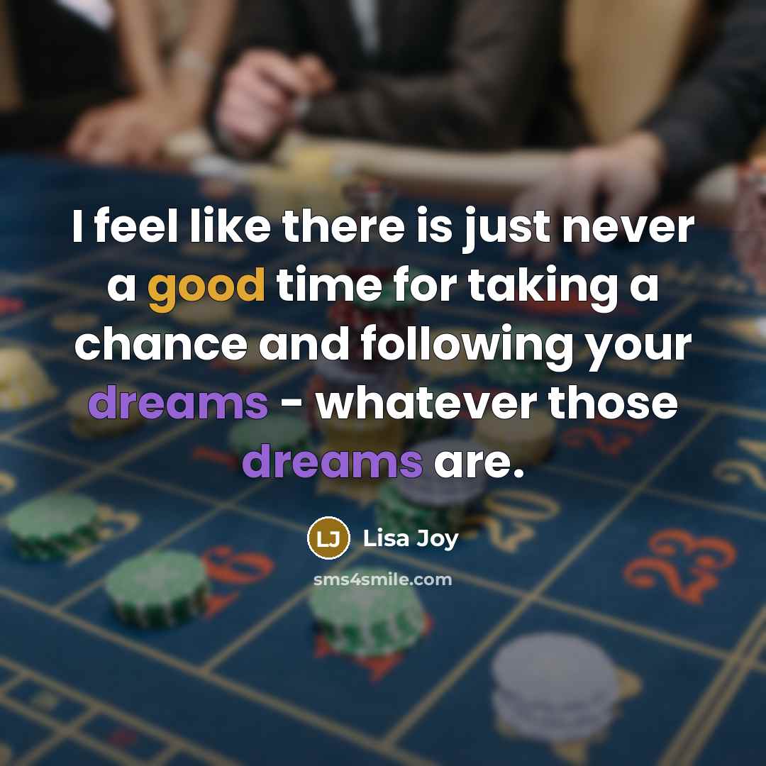 “I feel like there is just never a good time…” quote by Lisa Joy