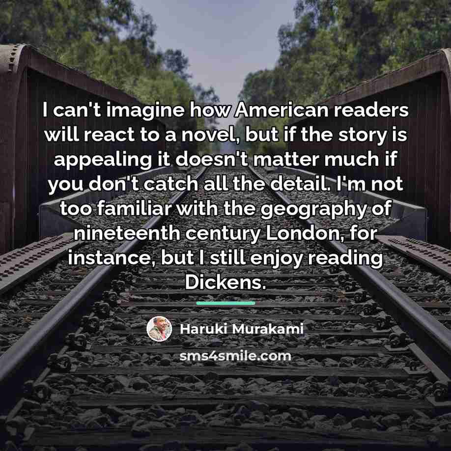 “I can't imagine how American readers will react to a…” quote by Haruki Murakami