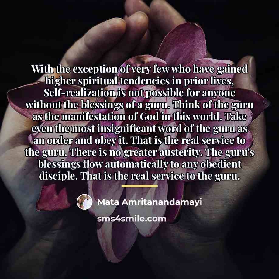 “With the exception of very few who have gained higher…” quote by Mata Amritanandamayi