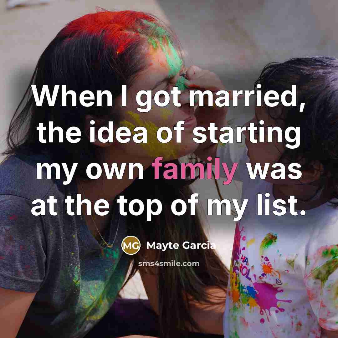 “When I got married, the idea of starting my own…” quote by Mayte Garcia